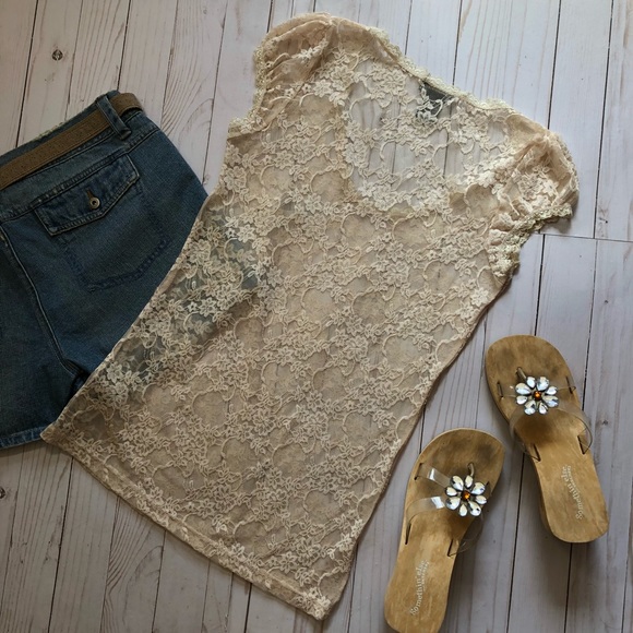 Wet Seal Stretch Lace Top - Picture 3 of 3